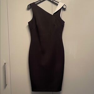 Calvin Klein Black One Shoulder Dress